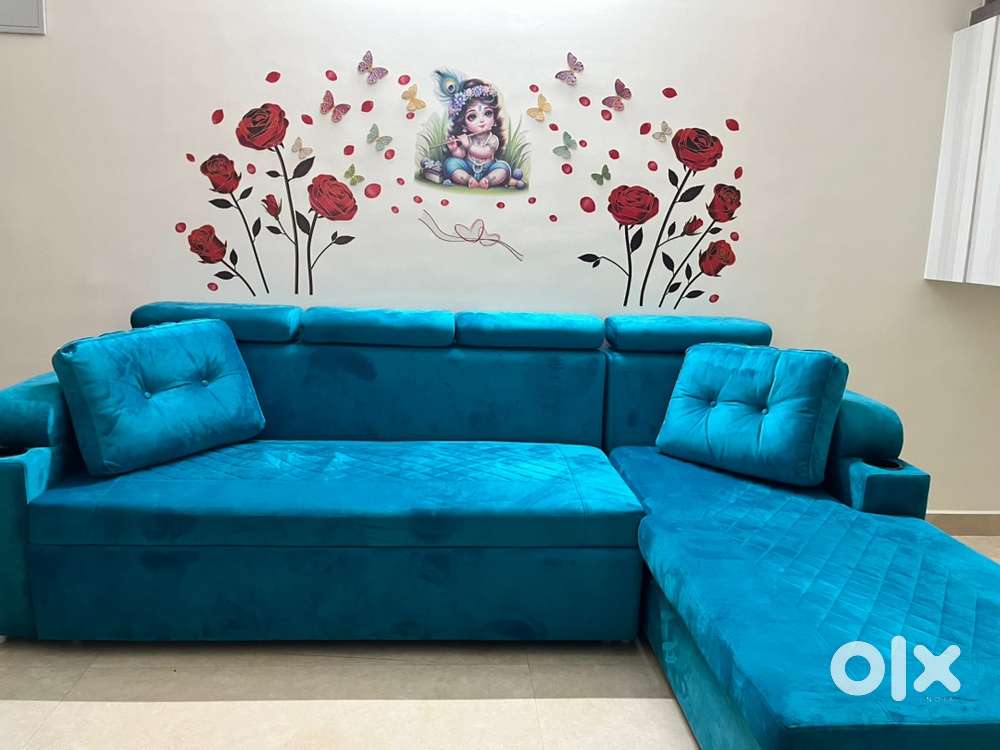 5 seater L Shape Sofa cum bed