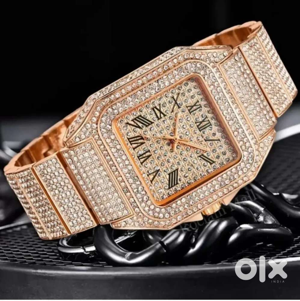 GOLDEN LUXURY DIAMOND'S WATCH for MEN