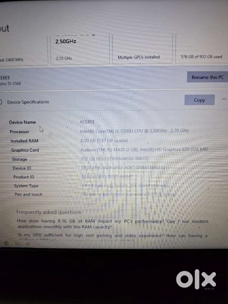 Dell laptop