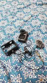 Dji osmo action with mic and adaptor