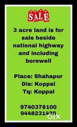 3 acre land for sale