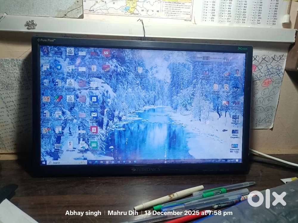 Zebronics 19 inch led monitor  computer and tv both HDMI and VGA port
