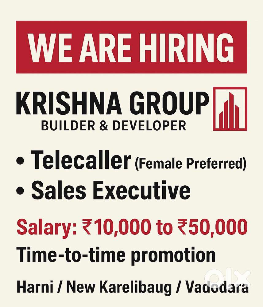 Telecaller / Sales Executive / Senior Sales Executive – Real Estate