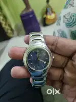 Blue dial ladies watch