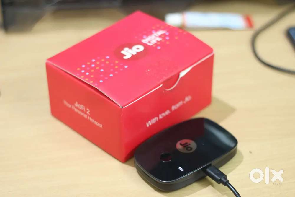 JioFi Portable Router for remote Internet, Video Calls, Meetings.