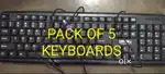 5 WIRED PS2 KEYBOARD. For Computer  pc  Monitors  Laptops