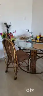 Cane Dining Table- Assam Cane