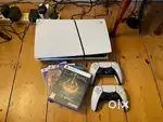 Playstation Slim Disc 1 TB + Extra Dualsense Controller