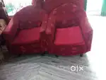 Sofa with red colour cover