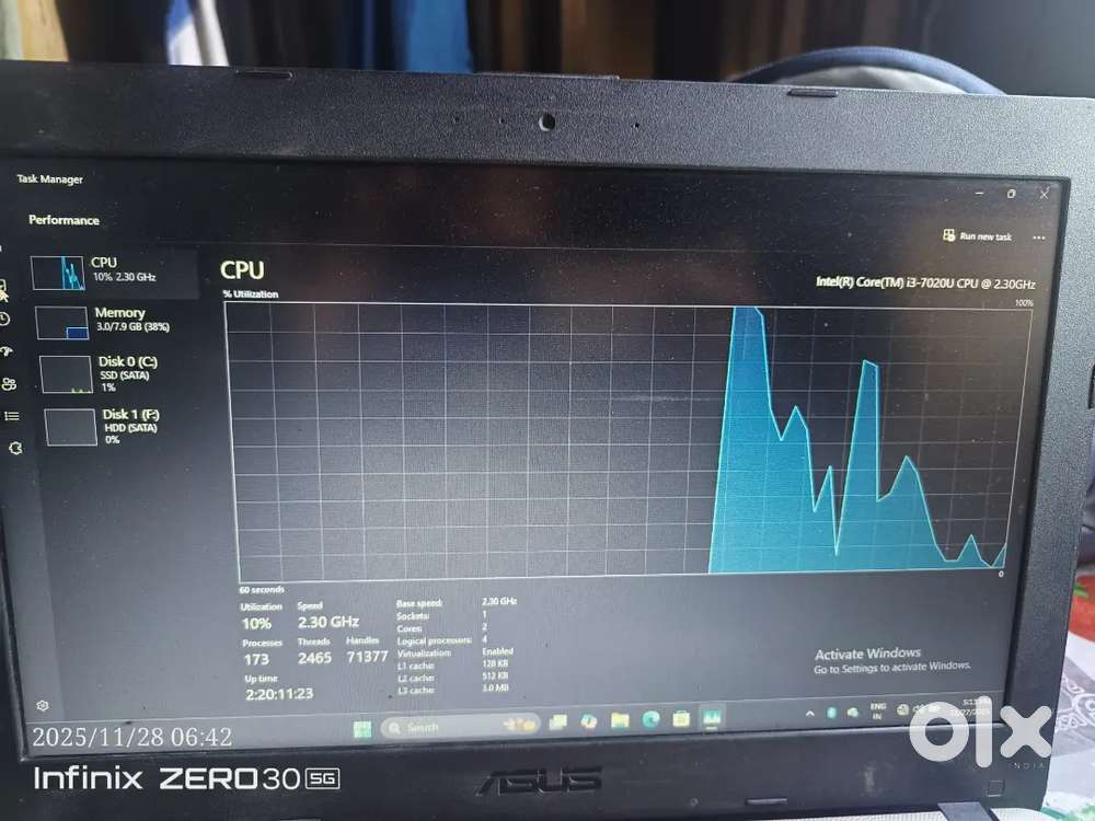 Asus vivobook 14/ x441u 8/1tb hard drive i3 7gen