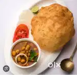 Chole bhuture burgar pizaa making chef