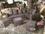 Trending adjustable headrest l shape sofa set in starf furniture
