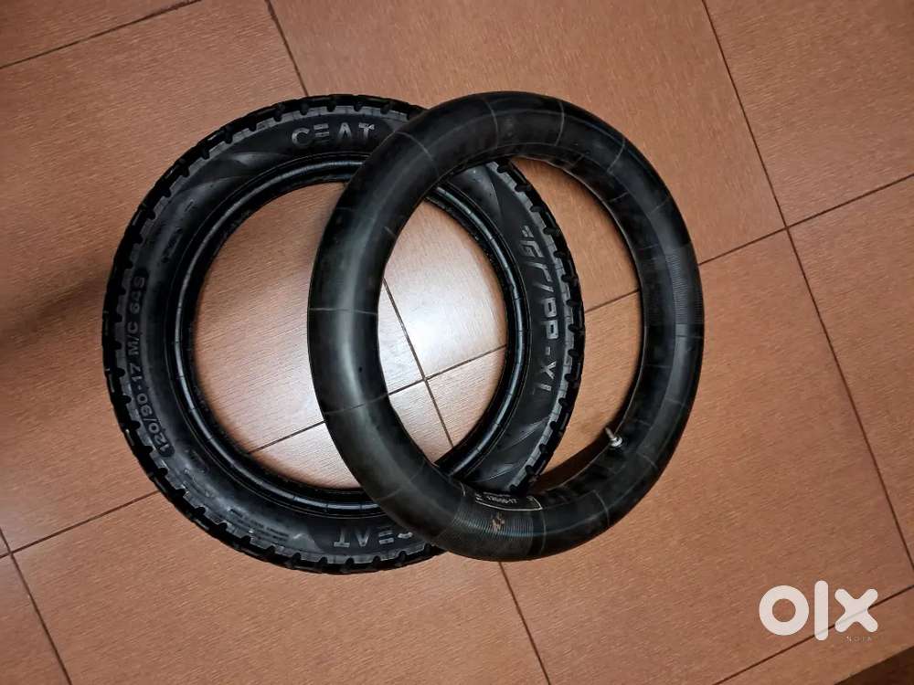 Himalayan back Tyre Tube Ceat new condition