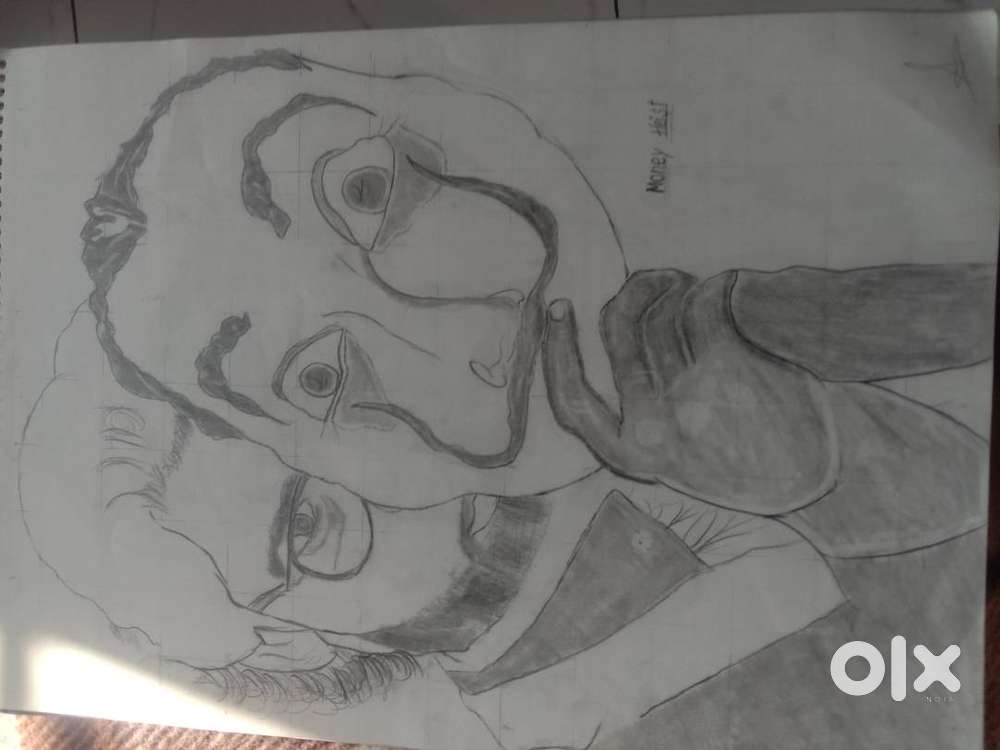 Drawing of money heist