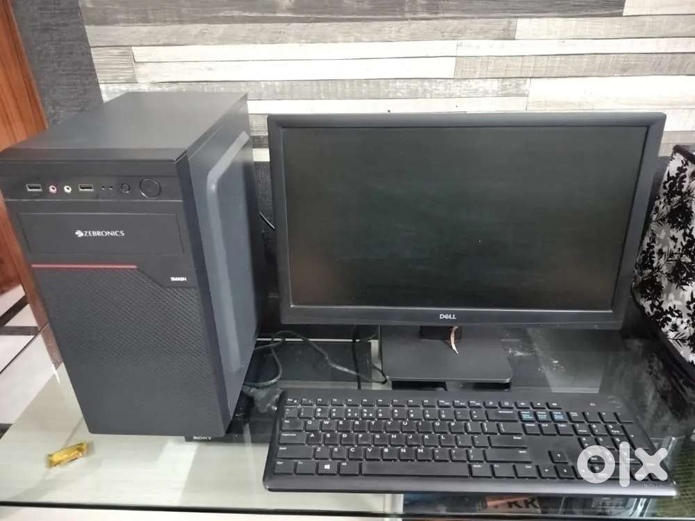 Computer (Dell monitor+ Zebronics CPU + Keyboard+ Mouse)