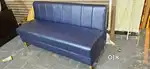 3 seater restaurant sofa and beautiful colour and back stripes