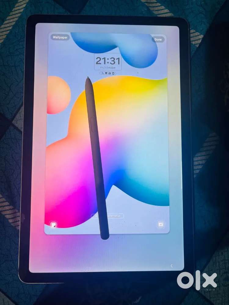 Samsung s6 lite with stylush pen