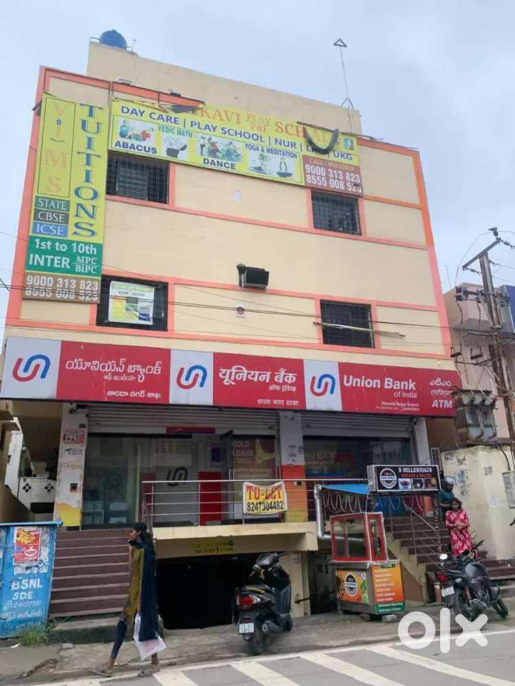 Located in busy area