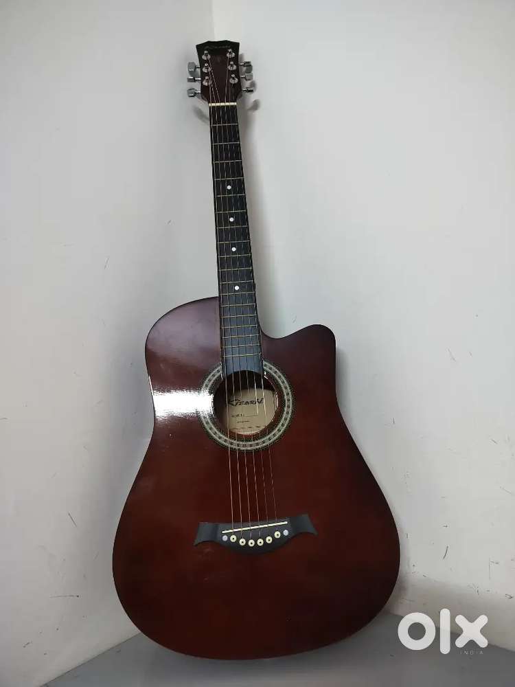 Almost New Acoustic Guitar with Cover  Hardly Used