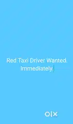 Red taxi Driver wanted