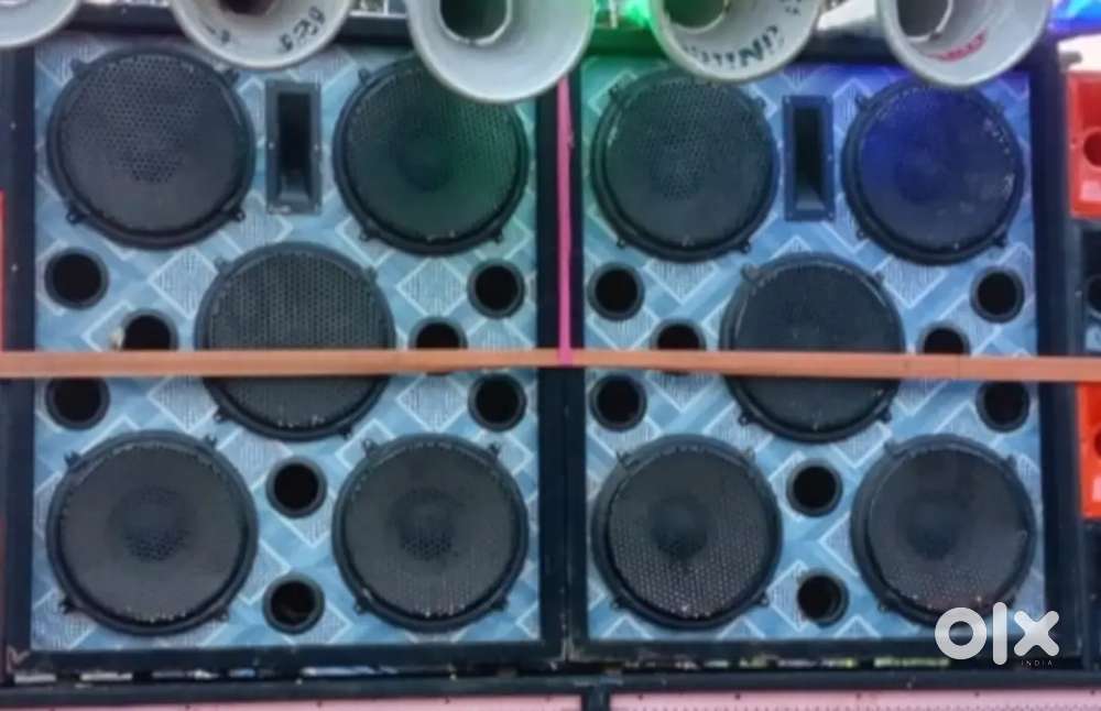 5*15 cabinet+4500watt amplifier+6 pice speaker pa+2 pice250watt 15