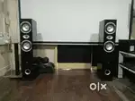 Yamaha RX-V681 7.2 Dolby Atmos Av Receiver Carlson Audio Tower Speaker