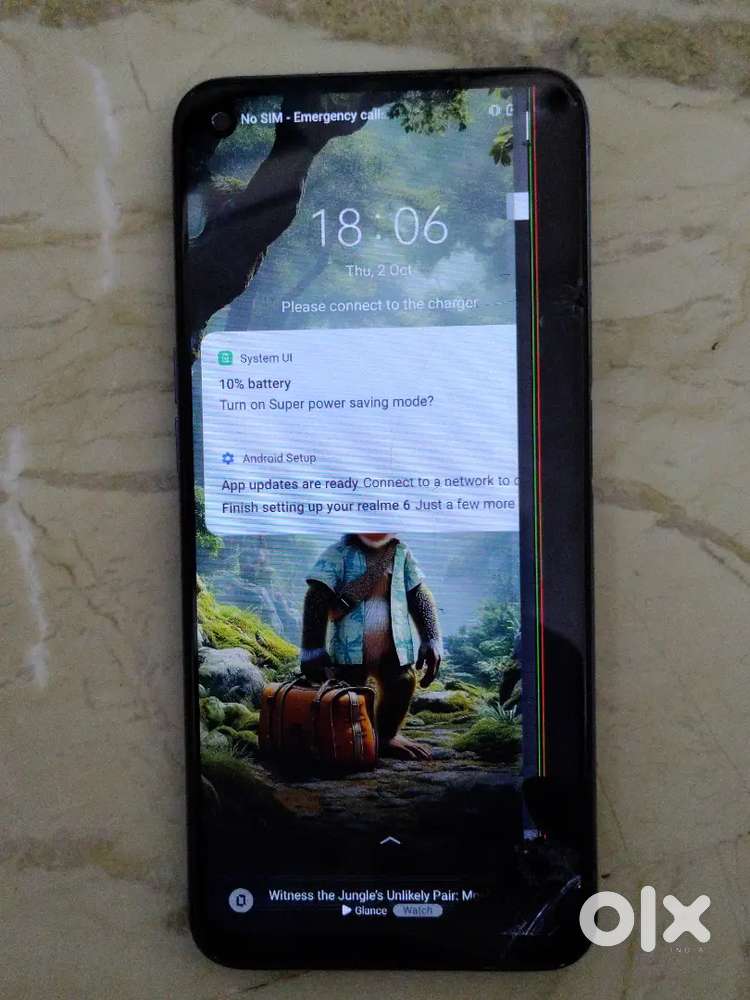 Realme 6 Mobile With Box and original adaptor