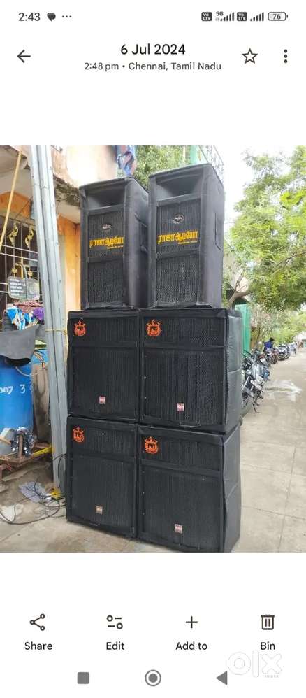 Lloyd base SPEAKER .RCF MODEL.Watt 1200 4bes price.65000