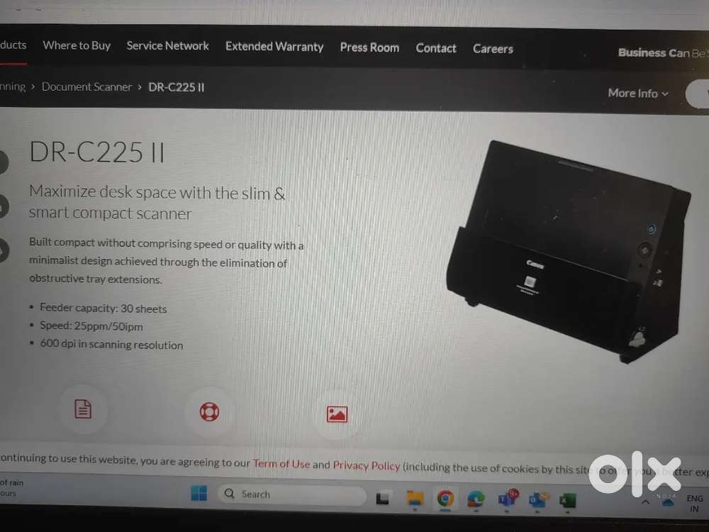 Scanner Canon DR C225 II