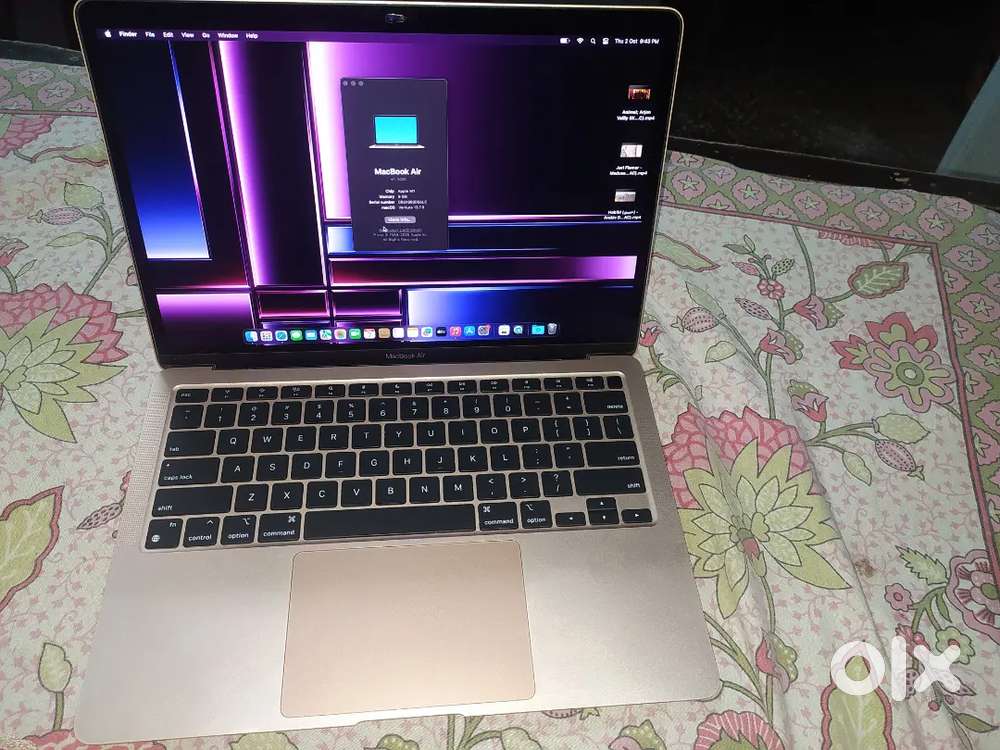 Apple MACBOOK Air 8 gb Ram 256 gb ssd urgent sell