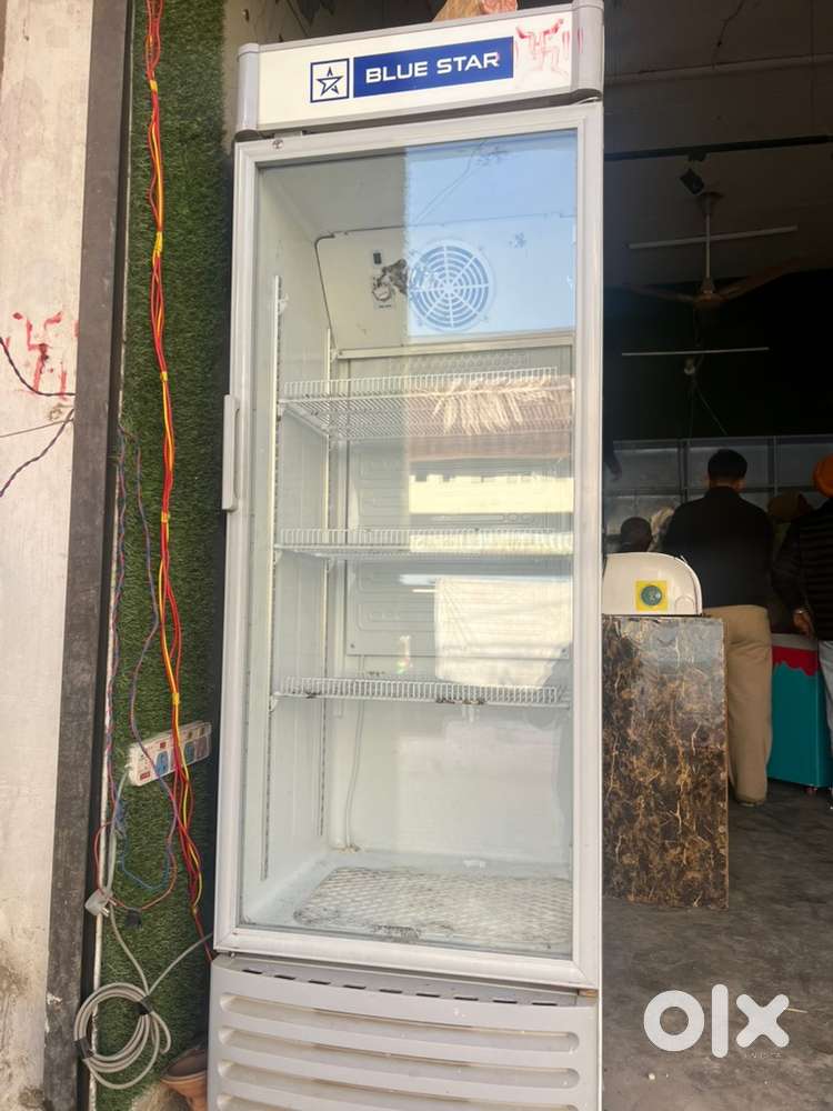 Blue star comercial fridge glass front