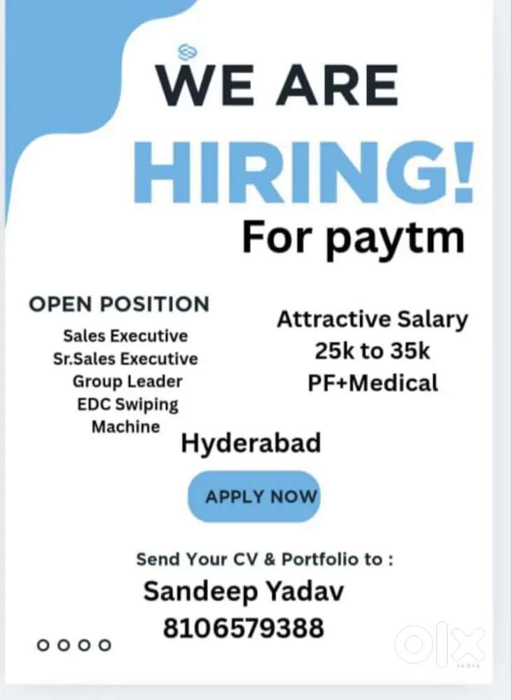 We are HIRING FOR PAYTM