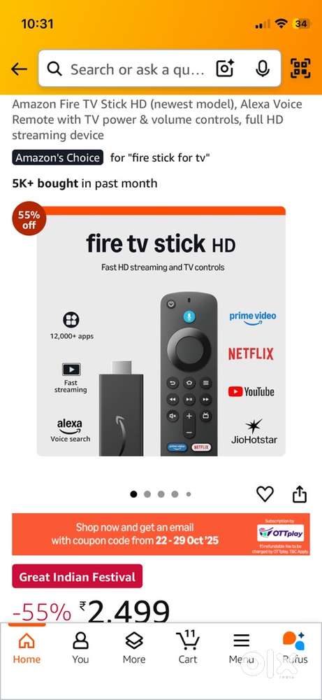 Amazon fire tv stick 3 rd genration