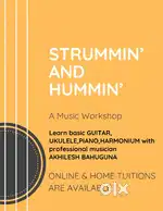 Guitar Ukulele Piano Harmonium Home & Online Classes
