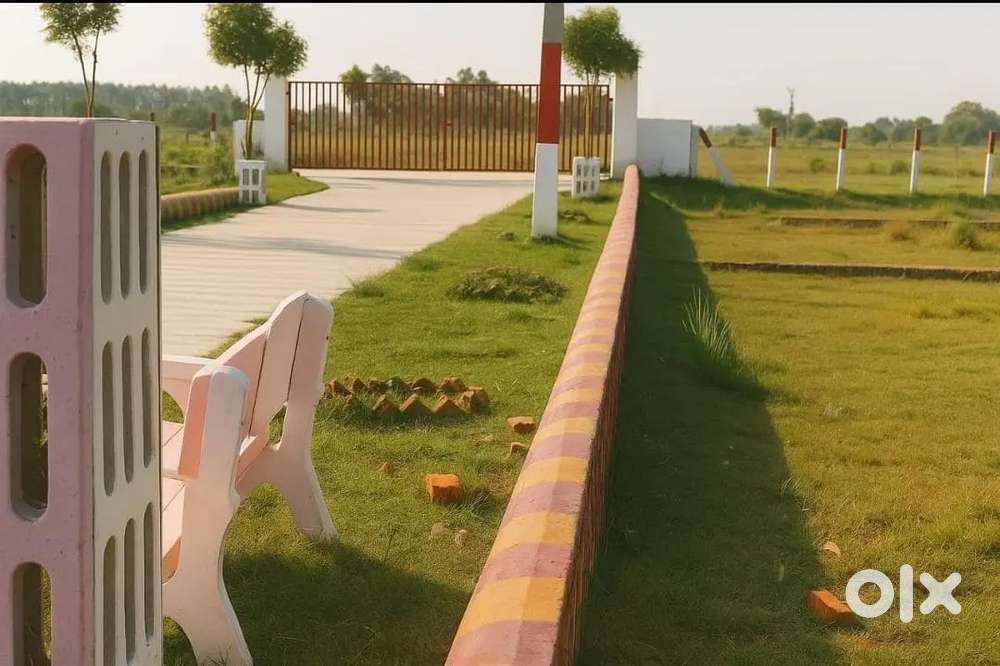 Lucknow me plot arjunganj se 15 minutes ki duri pe ring road ke pass