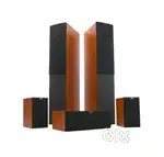 Jamo honey wood finish home theatre tall speakers