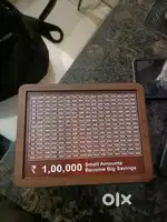 Money saving wooden box