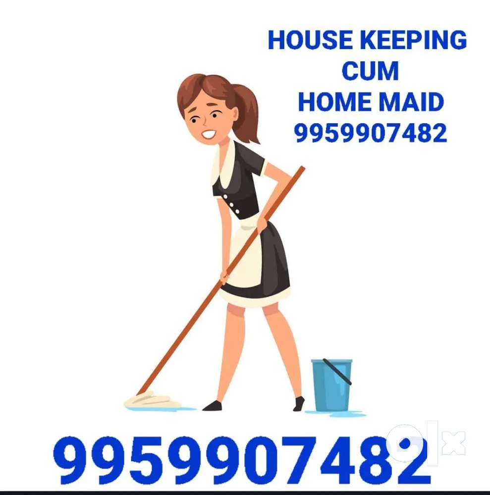 Housekeeping cum home maid family couple required room free in Hyd