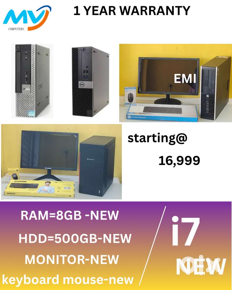 Special offer sales  Branded Full Sets  CPU - i7 Process  Monitor - 2
