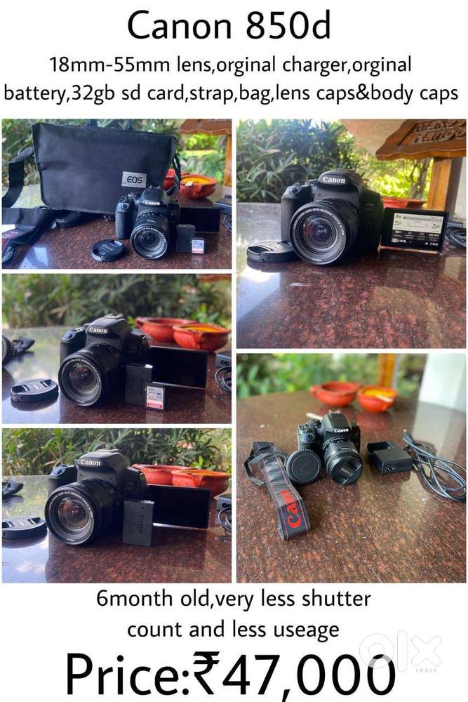 Canon 850D with 18mm to 55mm Lens with Like New Condition