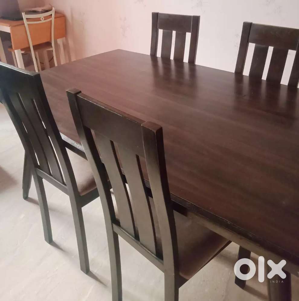Dining table and four chairs