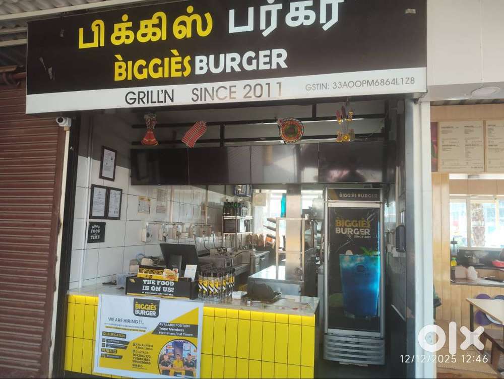 STAFF COOKS FOR BIGGIES BURGER QSR IN PALLAVARAM
