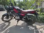 Bajaj V15 150CC bike, red and black