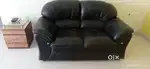 Traditional Sofa,black coloured,two seater