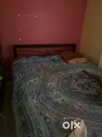 Steel iron bed  and mattress