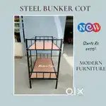 Bunker cot Steel Bunk Bed Single @ 4588