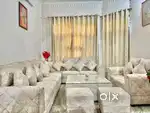 Sofa set with central Table