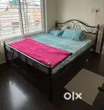 Metal Bed Frame with Mattress