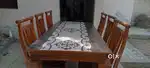 6 sitter wooden dining table