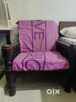 Wooden chair with chair pads
